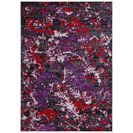 Safavieh 9 x 12 ft. Skyler Rectangle Power Loomed Rug Black & Purple SKY186V-9